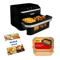 TESLA AirCook DualHeat QD575 XXL - multifunkčná duálna digitálna horúcovzdušná fritéza - rozbalené