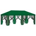 vidaXL Kryt altánku s bočnými stenami Zelená 600,5 x 300,5 cm