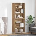 vidaXL Highboard Remeselný dub 69,5 x 32,5 x 180 cm Kompozitné drevo