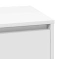 vidaXL Nočný stolík Biela 71 x 34,5 x 75 cm Kompozitné drevo