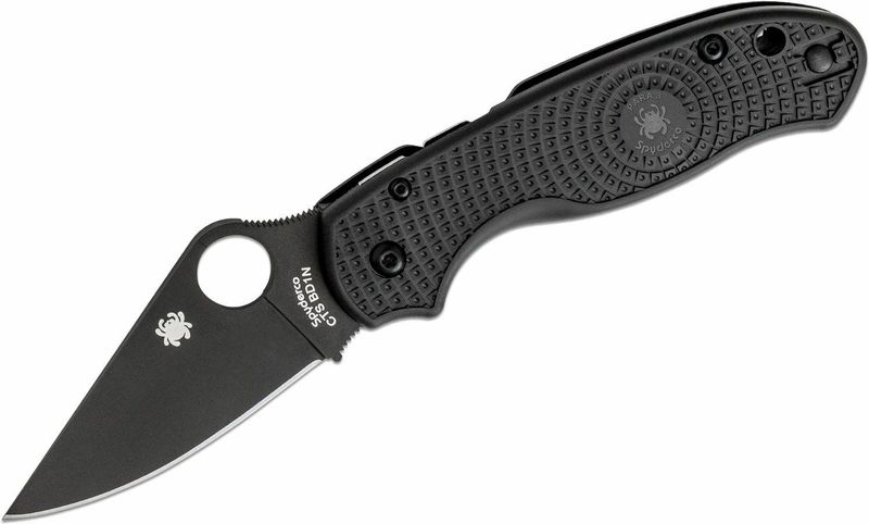 Spyderco C223PBBK Para 3 Lightweight Black vreckový nôž 7,4 cm, DLC, čierna, FRN