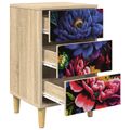 vidaXL Nočný stolík KIEL 2 ks Dub sonoma 36 x 33 x 60 cm
