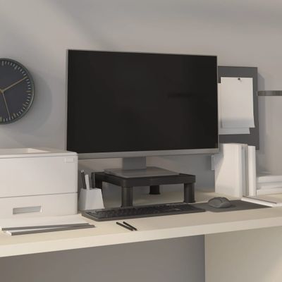 vidaXL Stojan na monitor čierny 33,5x34x10,5 cm