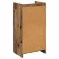 vidaXL Skriňa na topánky Staré drevo 48 x 36 x 92 cm Kompozitné drevo