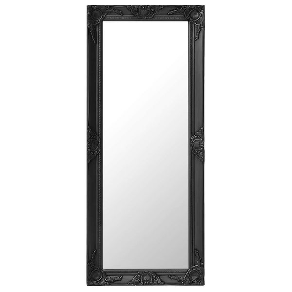 vidaXL Nástenné zrkadlo v barokovom štýle 50x120 cm čierne