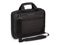 Targus CitySmart Slimline - Taška na notebook - topload - 12" - 14" - čierna, sivá