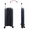 vidaXL Kufor so zámkom Tmavo modrá 34 x 23 x 55.5 cm ABS plast