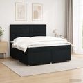 vidaXL Posteľ boxspring s matracom Čierna 180 x 200 cm Látka