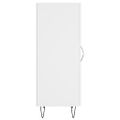 vidaXL Komoda biela 34,5x34x90 cm spracované drevo