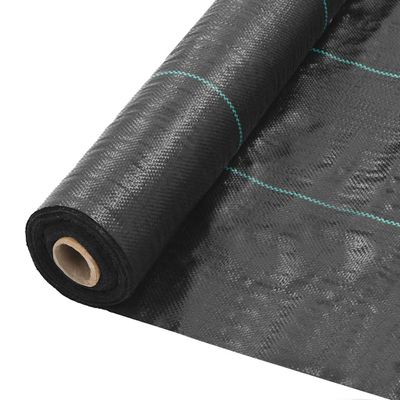 vidaXL Tkanina proti burine PP 1x50 m čierna