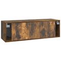 vidaXL Nástenná TV skrinka Dymový dub 98 x 31 x 30 cm Kompozitné drevo