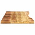 vidaXL Stolová doska so zakrivením 160x50x2,5 cm surový mangový masív