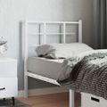 vidaXL Kovové náhradné čelo postele biele 80 cm