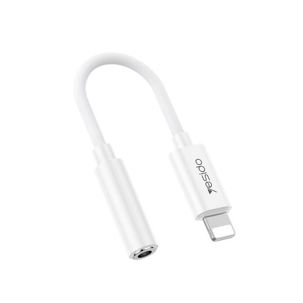 Yesido audio kábel YAU44 lightnig/3,5mm aux samica 30CM biely