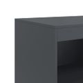 vidaXL Komoda antracitová 67x39x107 cm oceľová
