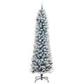 vidaXL Umelý vianočný stromček Biela 240 cm PVC, kov a plast