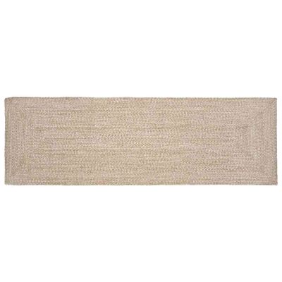 vidaXL Kusové koberce Prírodná a biela 80 x 200 cm Juta