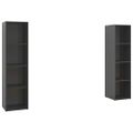 vidaXL TV skrinky 2 ks lesklé sivé 142,5x35x36,5 cm drevotrieska