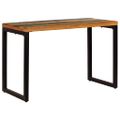 vidaXL Jedálenský stôl 115x55x76 cm, recyklovaný masív a oceľ