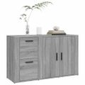 vidaXL Komoda sivá sonoma 100x33x59,5 cm spracované drevo