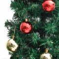 vidaXL Vianočný kaktus s podstavcom a LED zelený 150 cm PVC