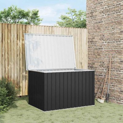 vidaXL Záhradný úložný box antracitový 149x99x93 cm