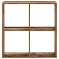 vidaXL Knižnica staré drevo 68,5x32x68,5 cm kompozitné drevo