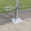 vidaXL Zvarené drôtené pletivo s betónovým základom 50 x 1,4 m