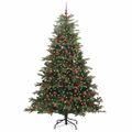 vidaXL Umelý vianočný stromček Zelená 240 cm PVC, kov a plast