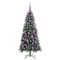 vidaXL Umelý vianočný stromček Zelená 120 cm PVC, plast a oceľ