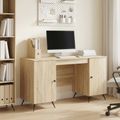 vidaXL Stôl Dub sonoma 142,5 x 50 x 75 cm Kompozitné drevo