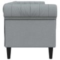 vidaXL Pohovka Svetlosivá 201,5 x 74,5 x 74,5 cm Polyester