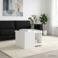 vidaXL Konferenčný stolík Biela 50,5 x 50 x 33 cm Kompozitné drevo