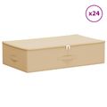 vidaXL Úložná krabica 24 ks Netkaná látka 70 x 40 x 18 cm 50,4 L