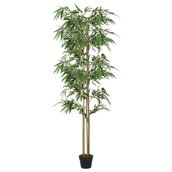vidaXL Umelý bambusový strom 988 listov 150 cm zelený