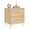 vidaXL Nočný stolík dub sonoma 40x35x47,5 cm kompozitné drevo