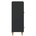 vidaXL Servírovacia skriňa Čierna 66 x 34,5 x 95 cm Kompozitné drevo