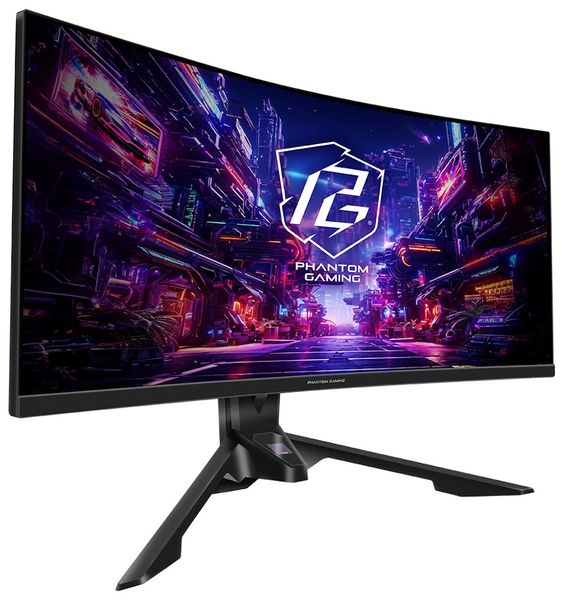 Phantom Gaming by Asrock monitor PG34QRT3A 34" mini OLED 3440x1440/180Hz/1ms/2xHDMI/DP/USB/výškovo nastav./Wi-Fi anténa