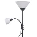 vidaXL Stojanová lampa, čierna