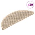 vidaXL Samolepiace nášľapy na schody vzhľad sisalu 30 ks 56x17x3 cm
