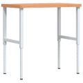 vidaXL Pracovný stôl 100x60x(73-99,5) cm bukový masív obdĺžnikový
