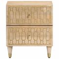 vidaXL Nočné stolíky 2 ks 40x33x46 cm masívne mangovníkové drevo
