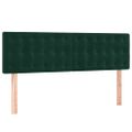 vidaXL Posteľný rám boxsping s matracom tmavozelený 140x200 cm zamat