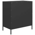 vidaXL Komoda čierna 68x39x73,5 cm oceľ valcovaná za studena