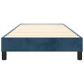 vidaXL Posteľný rám s boxspringom tmavomodrá 90x190 cm zamat