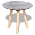 vidaXL Príručný/konferenčný stolík, dvojdielna súprava, 55 cm a 44 cm, šedá, betónový vzhľad