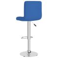 vidaXL Barové stoličky 2 ks modré látkové