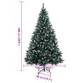 vidaXL Umelý vianočný stromček s 300 LED 180 cm