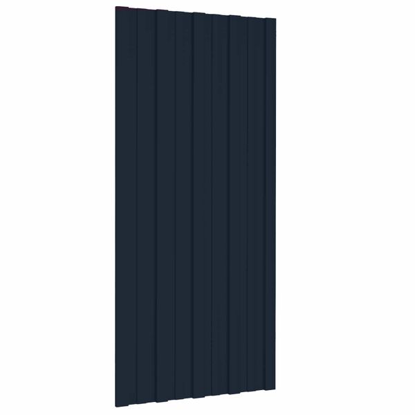 vidaXL Strešný panel 36 pcs Antracitová 100 x 45 cm Pozinkovaná oceľ