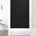 vidaXL Nástenné panely 12 ks čierne 30x15 cm látkové 0,54 m²